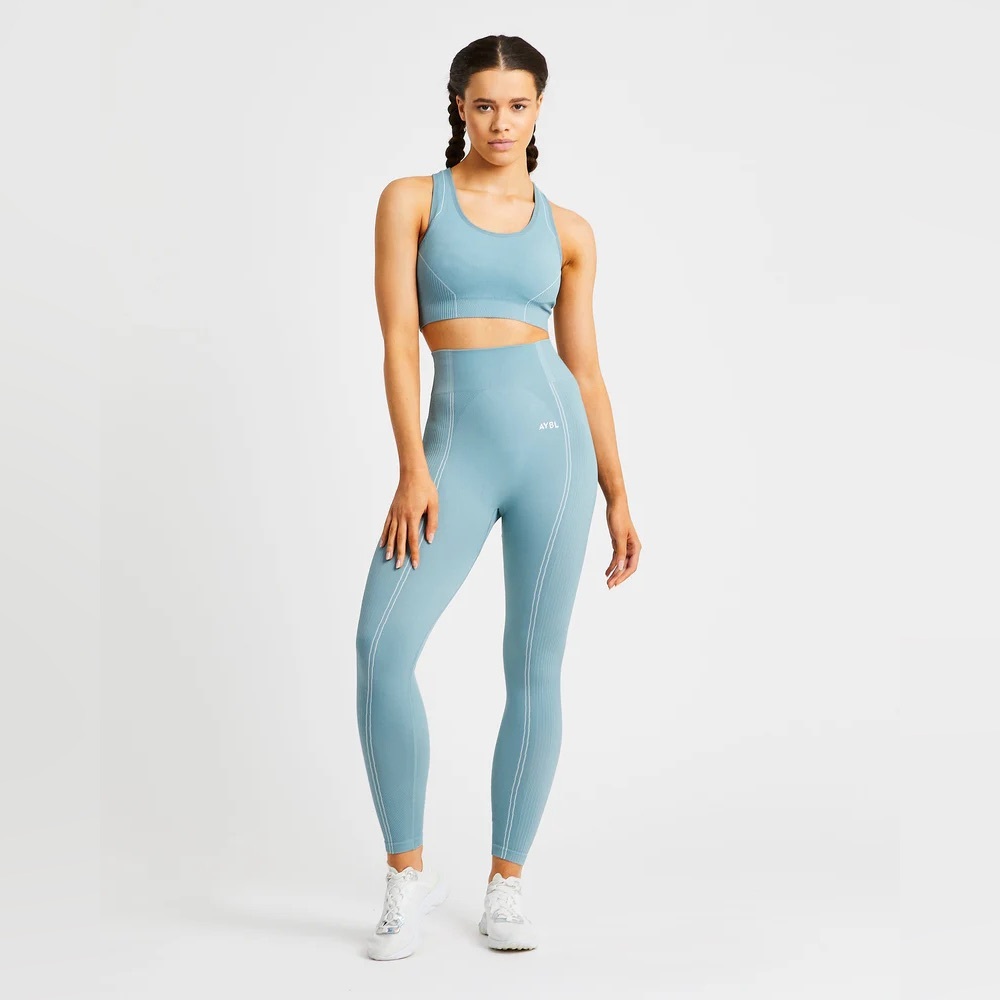 AYBL Reflex Seamless Leggings- Teal - Picture 3 of 7
